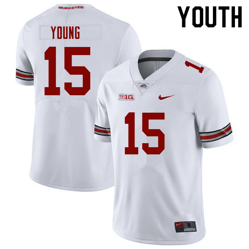 Youth #15 Craig Young Ohio State Buckeyes College Football Jerseys Sale-White